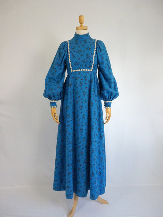 Balloon Sleeve Maxi Dress - XS