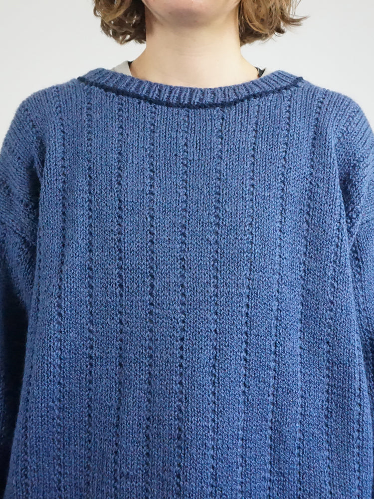 Blue Knitted Jumper - XL