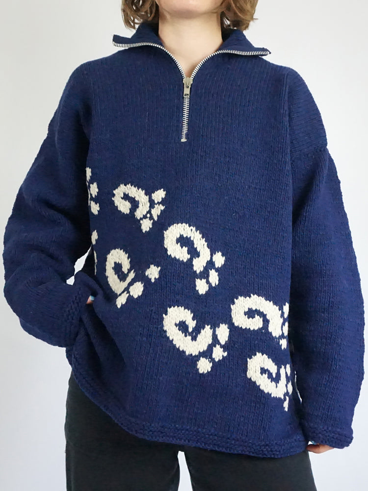 Pachamama Footprint Jumper - XL
