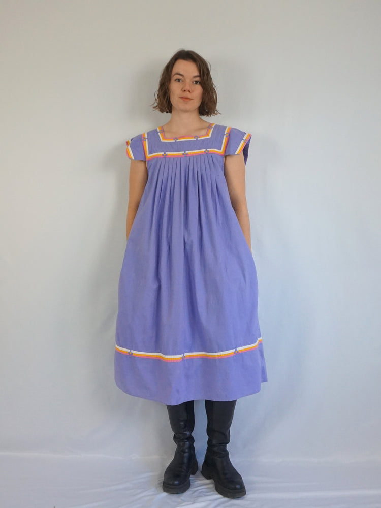 Light Purple Quilted Dress - M