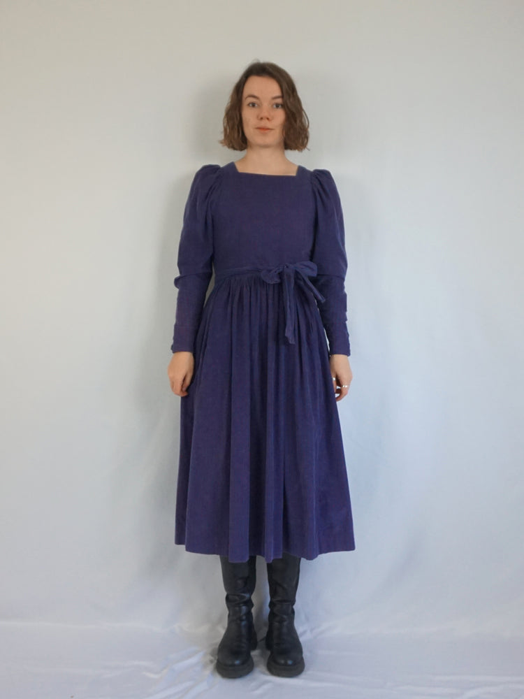 Laura Ashley Pinstripe Corduroy Dress - S