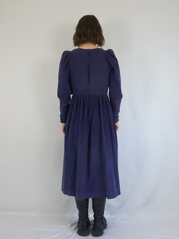 Laura Ashley Pinstripe Corduroy Dress - S