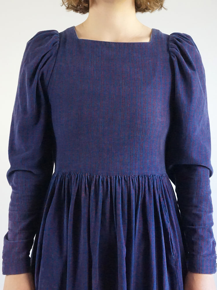 Laura Ashley Pinstripe Corduroy Dress - S