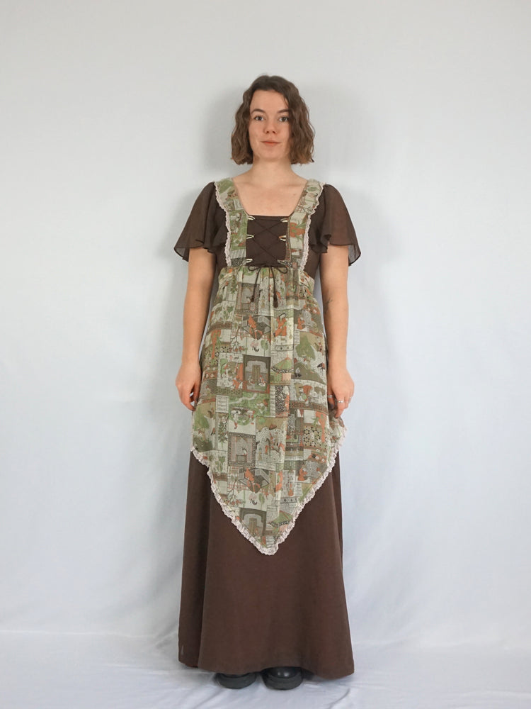 Richard Shops Corset Maxi Dress - M