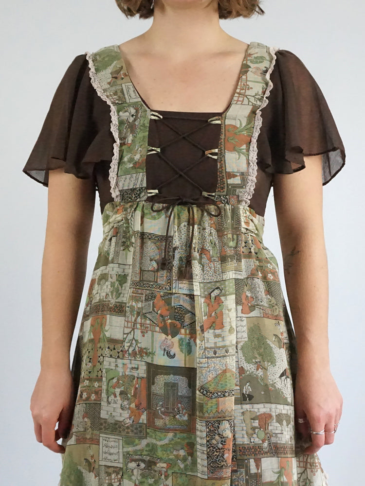 Richard Shops Corset Maxi Dress - M