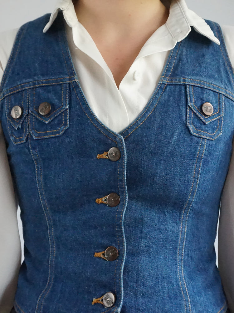 70s Falmer Denim Vest - XS
