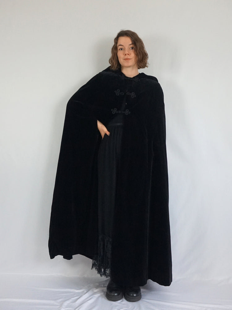 Laura Ashley Velvet Cape - One Size