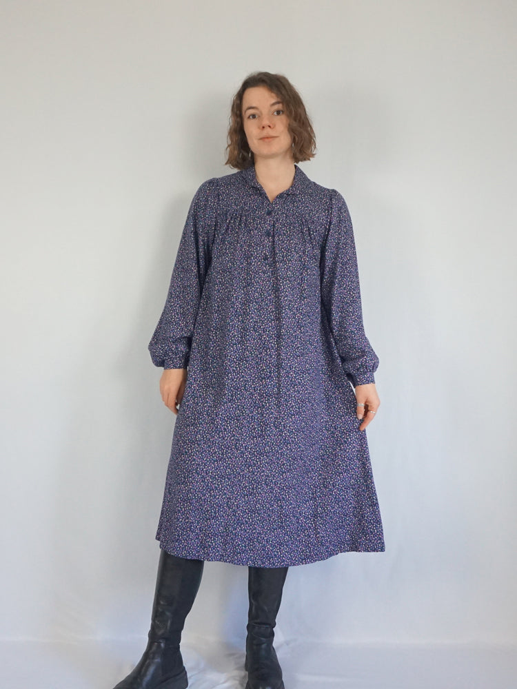 Ditsy Floral Smock Dress - M