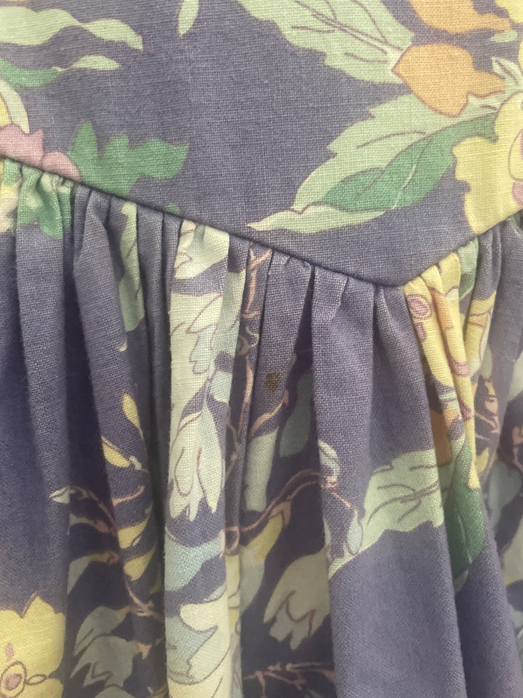 Laura Ashley Purple Floral Dress - S/M