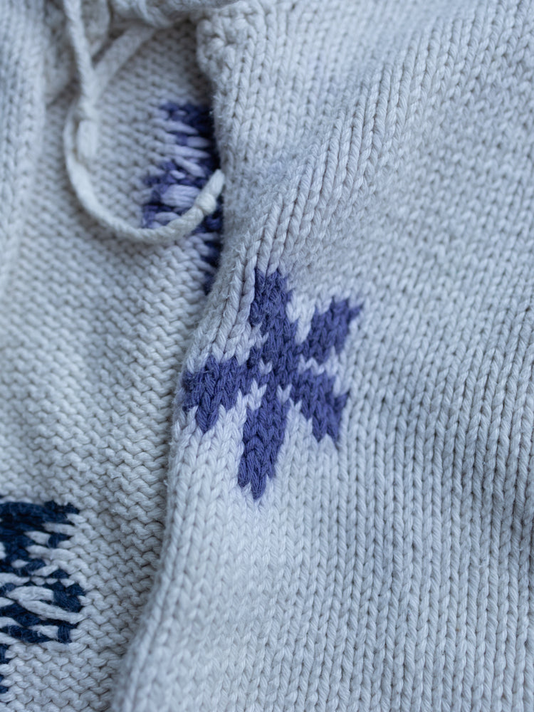 90s Pachamama Floral Tie Neck Cardigan - M