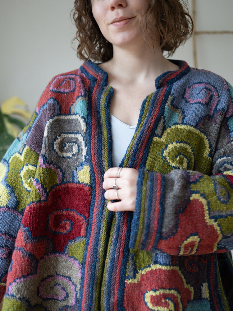 80s Kaffe Fassett Cloud Cardigan - XL