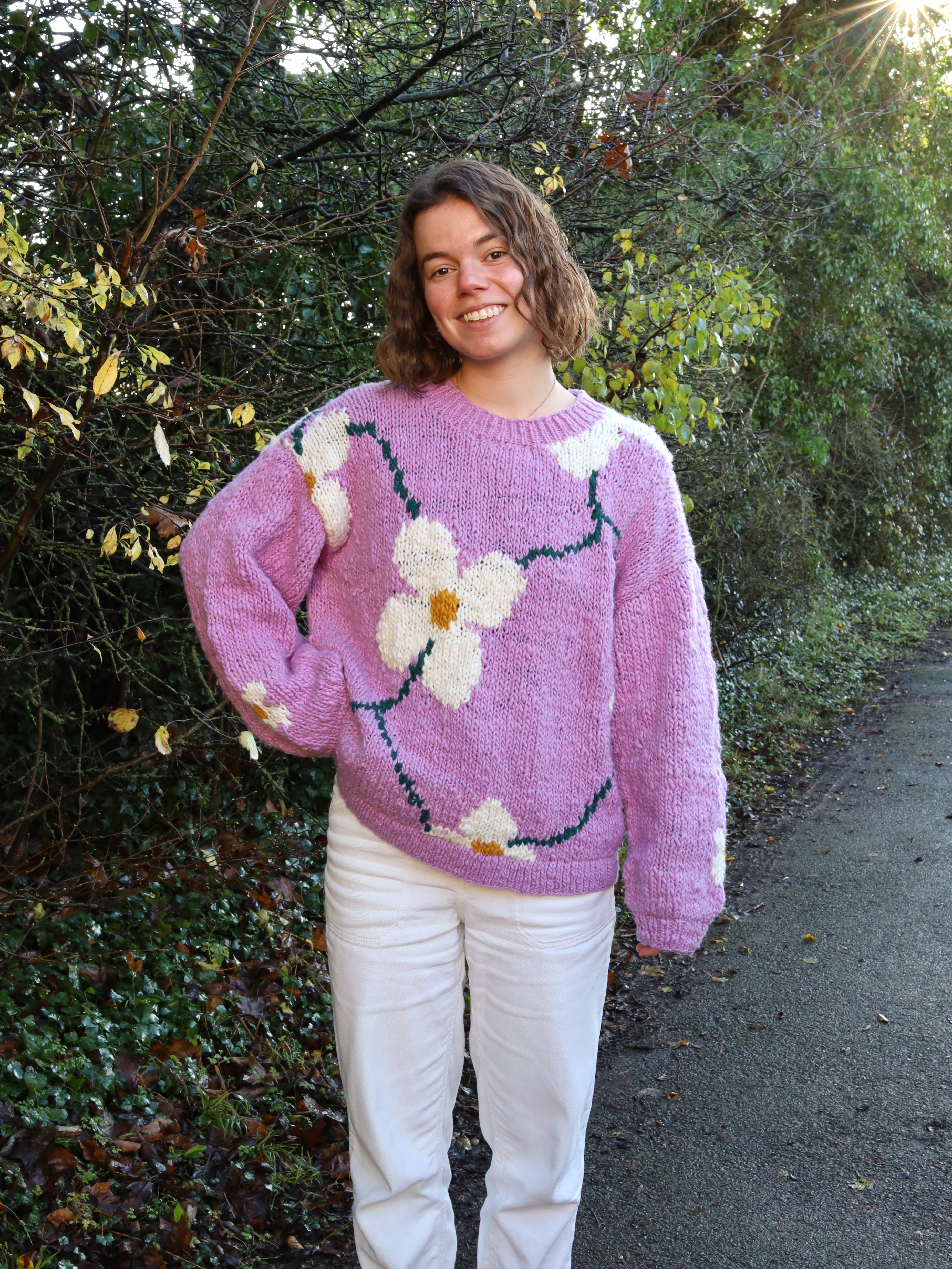 The Daisychain Jumper | Handmade Wool Knit | Reloved Studio