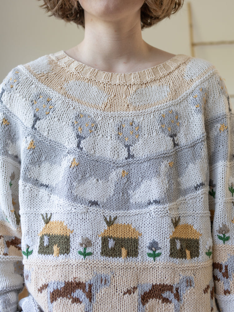 Farmyard Cotton Cow Jumper - XL