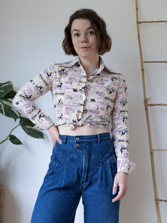 Novelty Western Shirt - XS