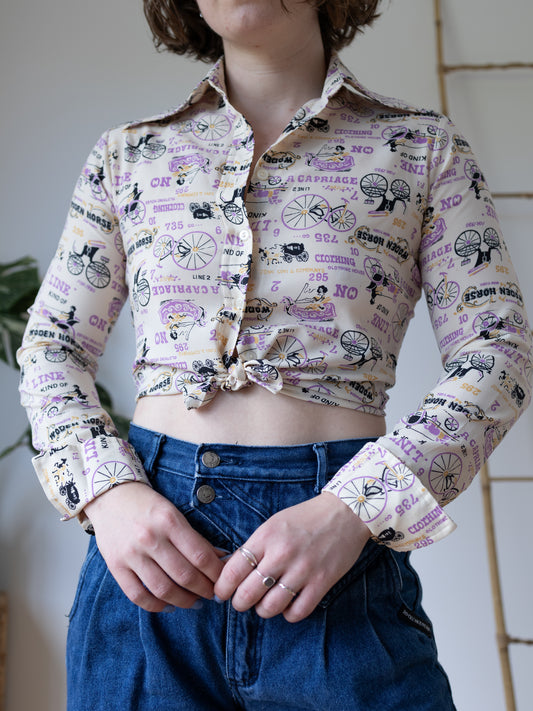 Novelty Western Shirt - XS
