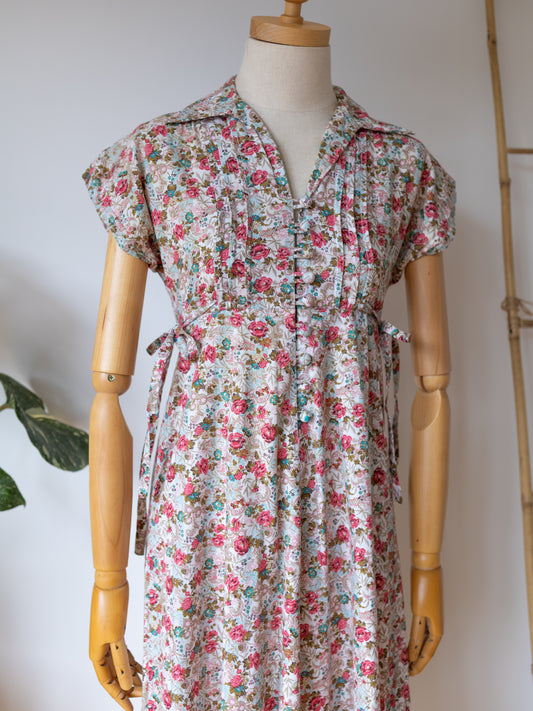 Ditsy Floral Side Tie Dress - XS