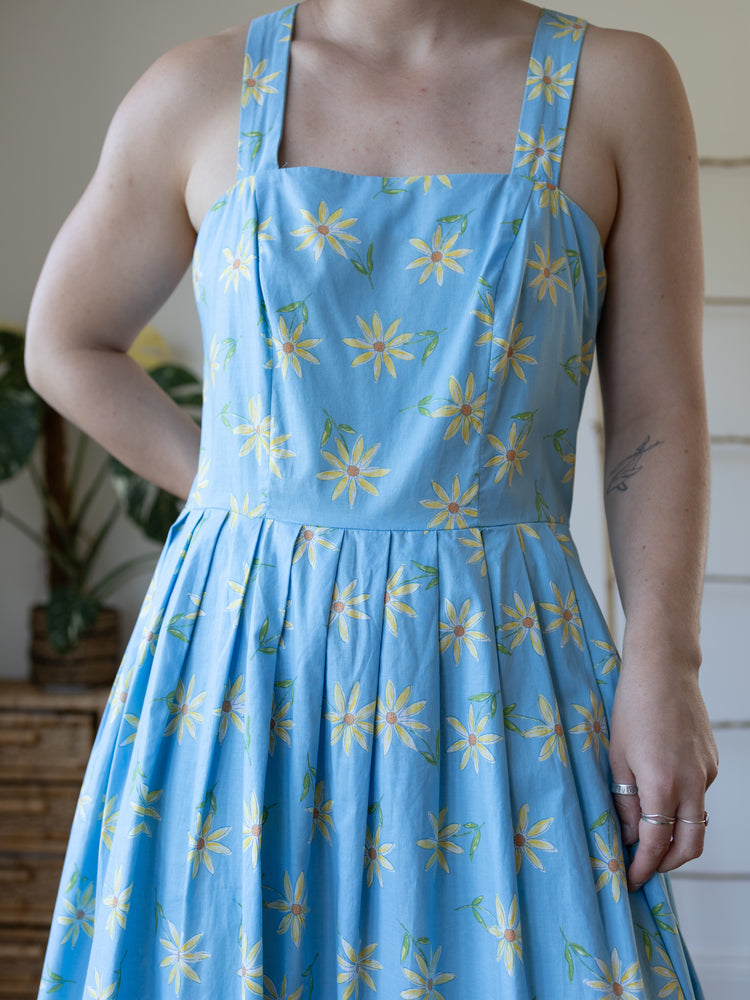 90s Laura Ashley Daisy Summer Dress - L