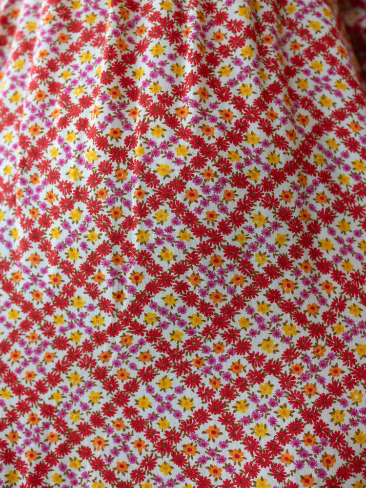 70s Wallis Ditsy Floral Dress - S
