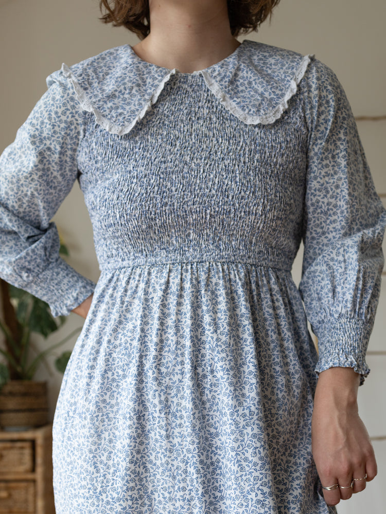 Pink City Prints 70s Style Cotton Dress