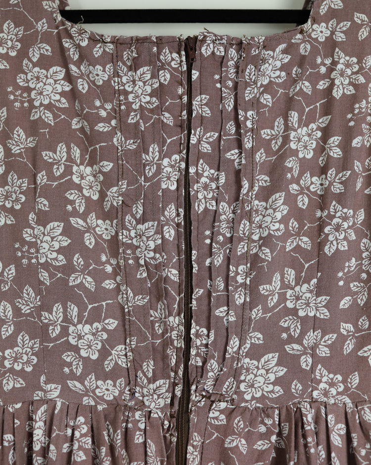 Laura Ashley Brown Pinafore Dress - S