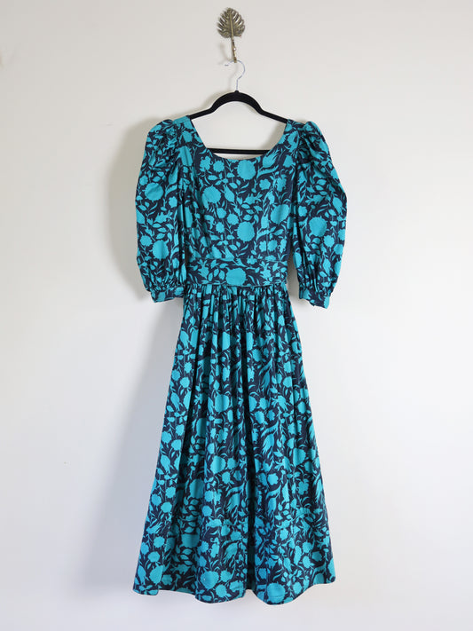 Laura Ashley Wrap Back Floral Dress - XXS