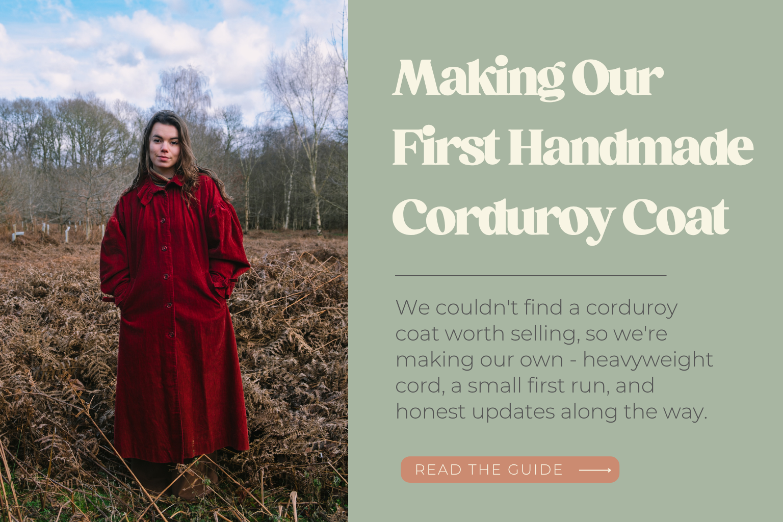 Making Our First Handmade Corduroy Coat