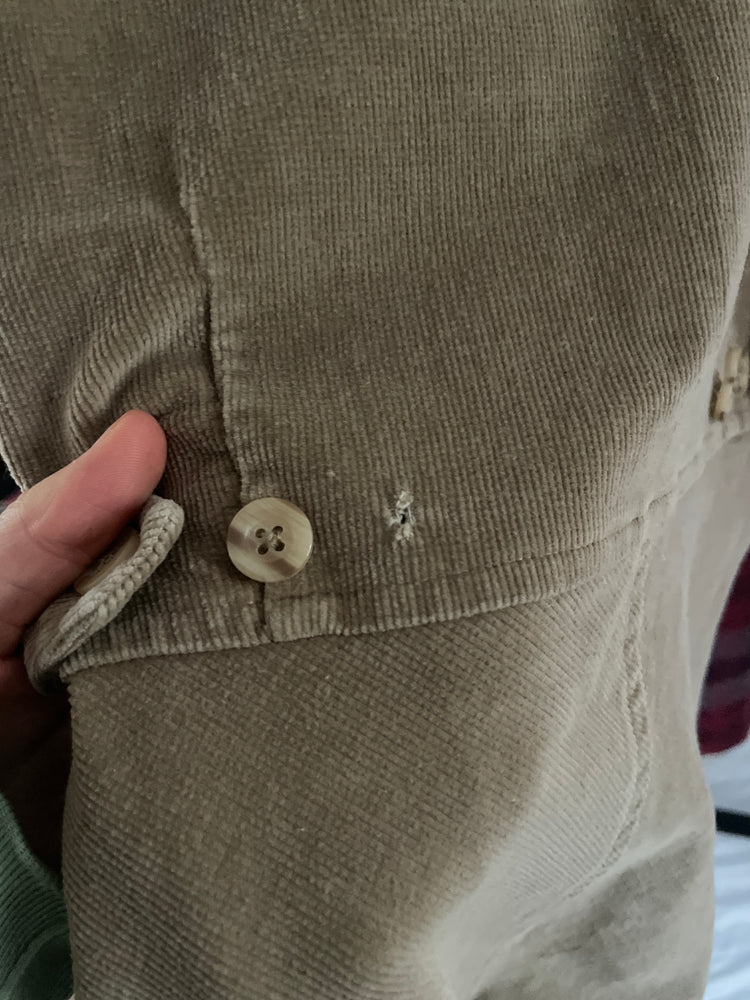 Sand Brown Corduroy Mini Dress - M