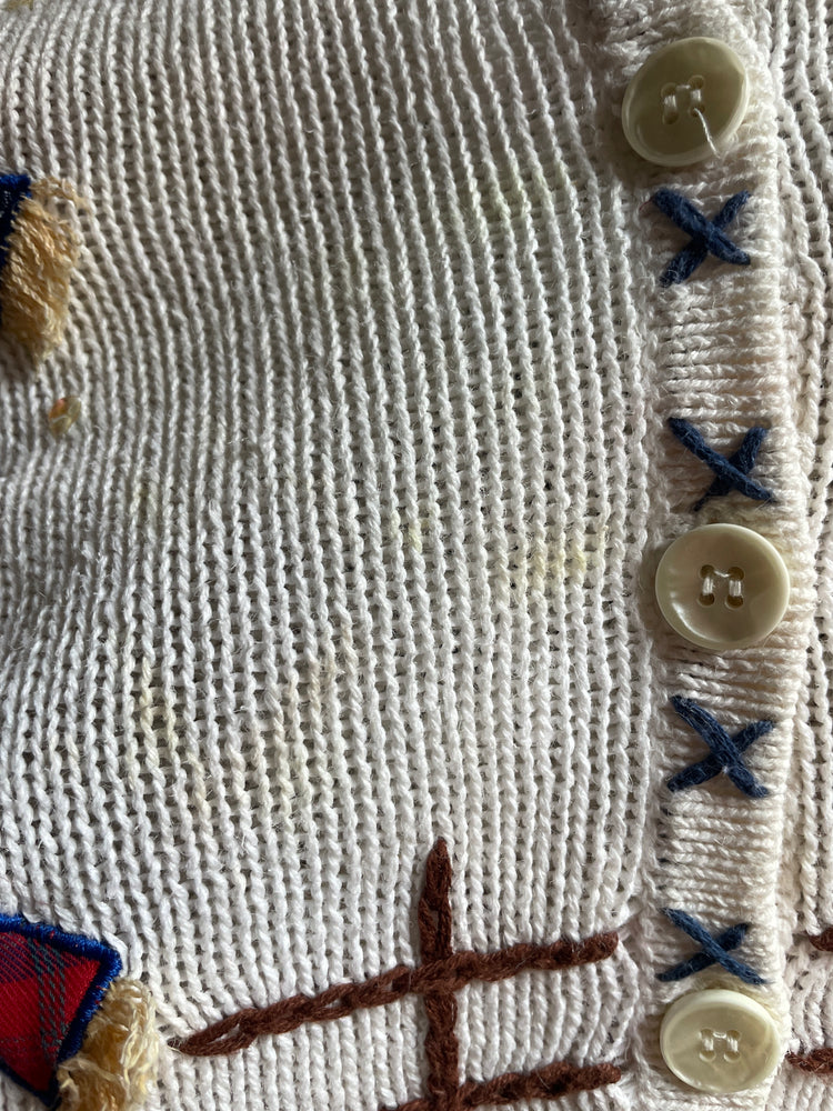 90s Scarecrow Embroidered Vest - XL