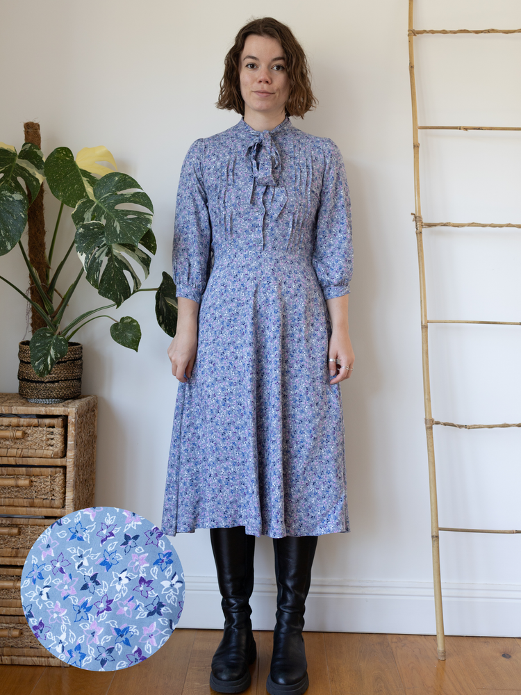 Vivien Smith Ditsy Floral Lilac Dress - S