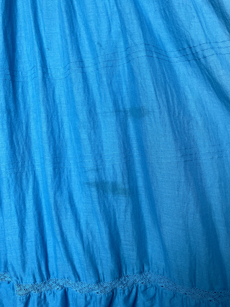 Dusky Blue Summer Dress - S