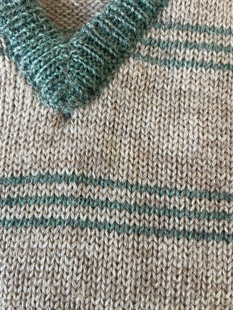 Striped Sweater Vest - M