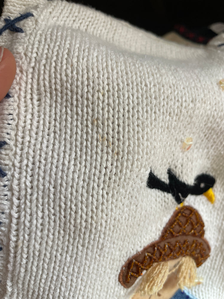 90s Scarecrow Embroidered Vest - XL