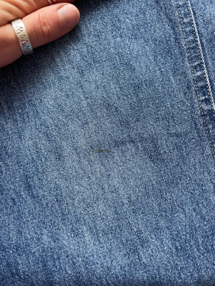 Denim Straight Leg Dungarees - M/L