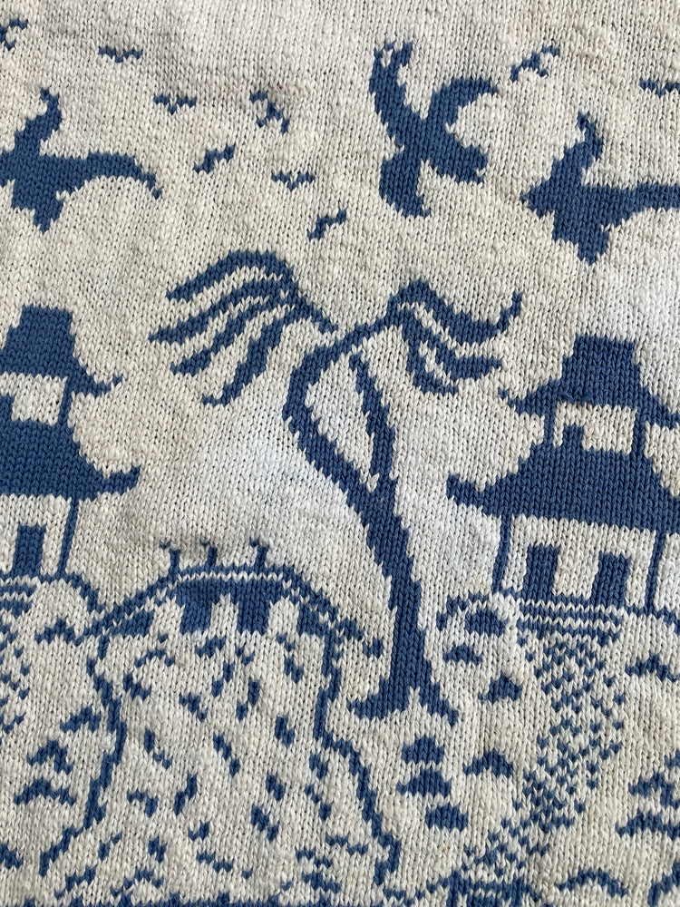 90s Concepts Chinoiserie Pattern Jumper - M