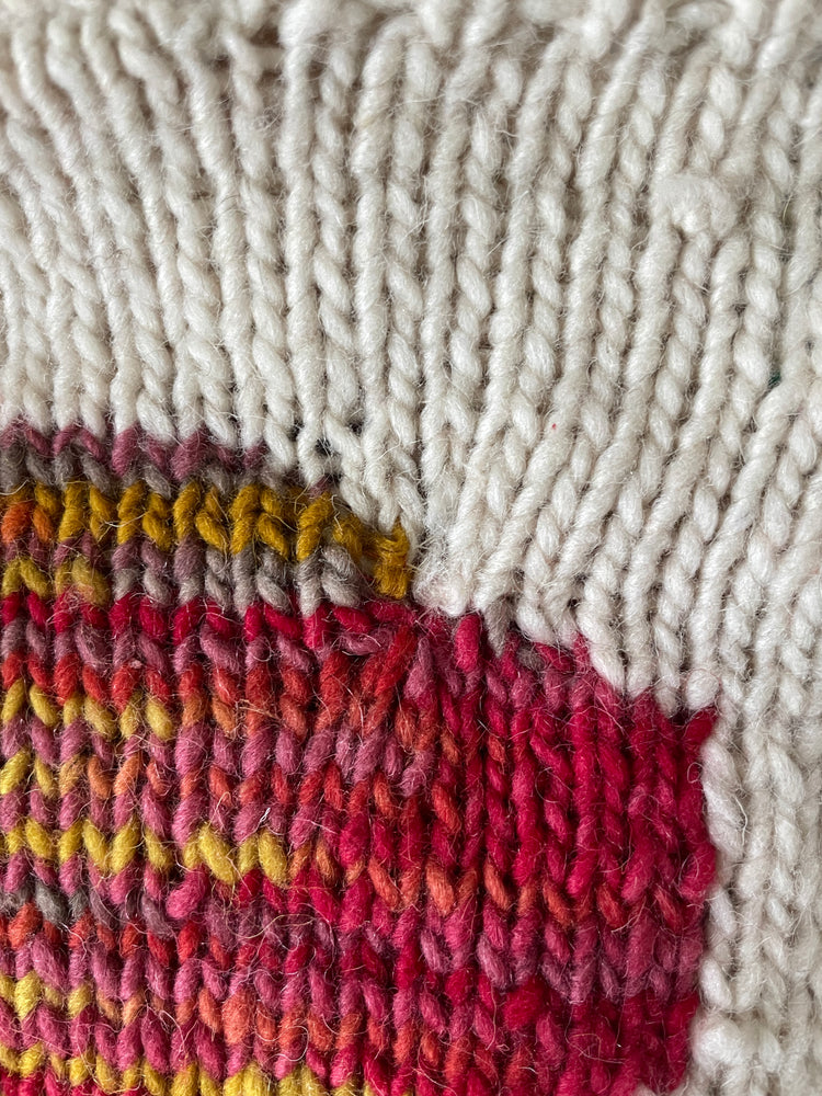 Colourful Heart Patterned Jumper - XL