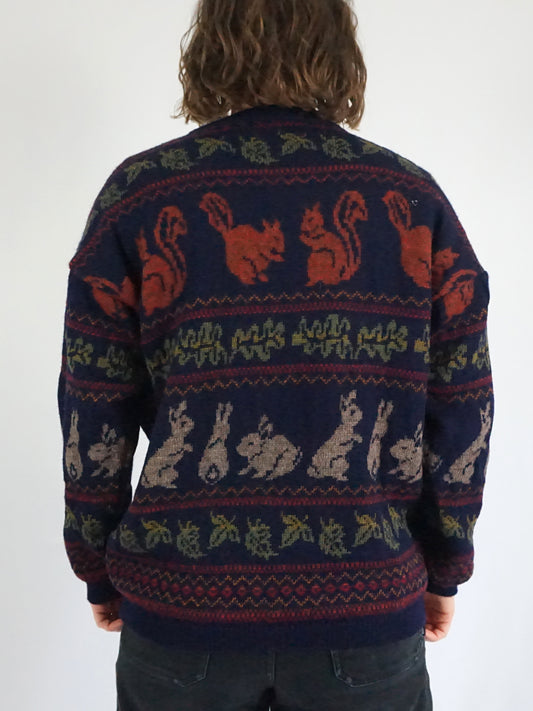 Tulchan Squirrel & Rabbit Jumper - M