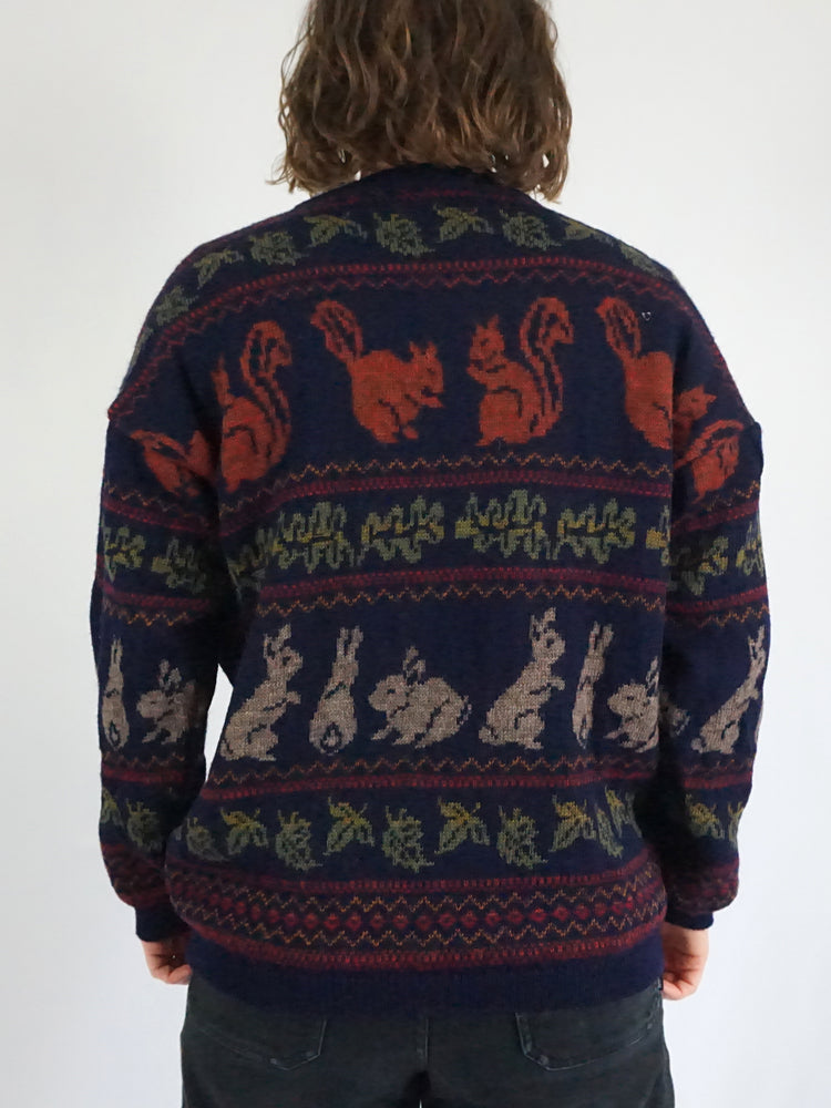Tulchan Squirrel & Rabbit Jumper - M