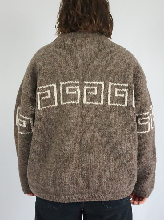 1/4 Zip Swirl Jumper - XL