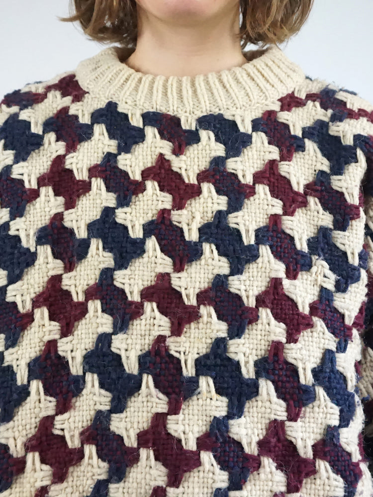 Chunky Wool Woven Jumper - XL