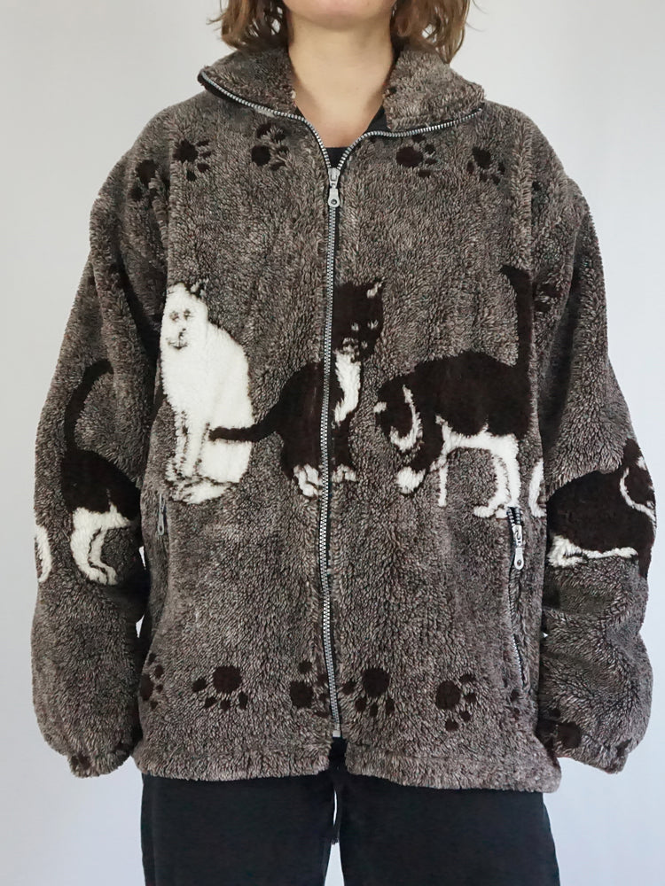 Cat Patterned Fleece - XL