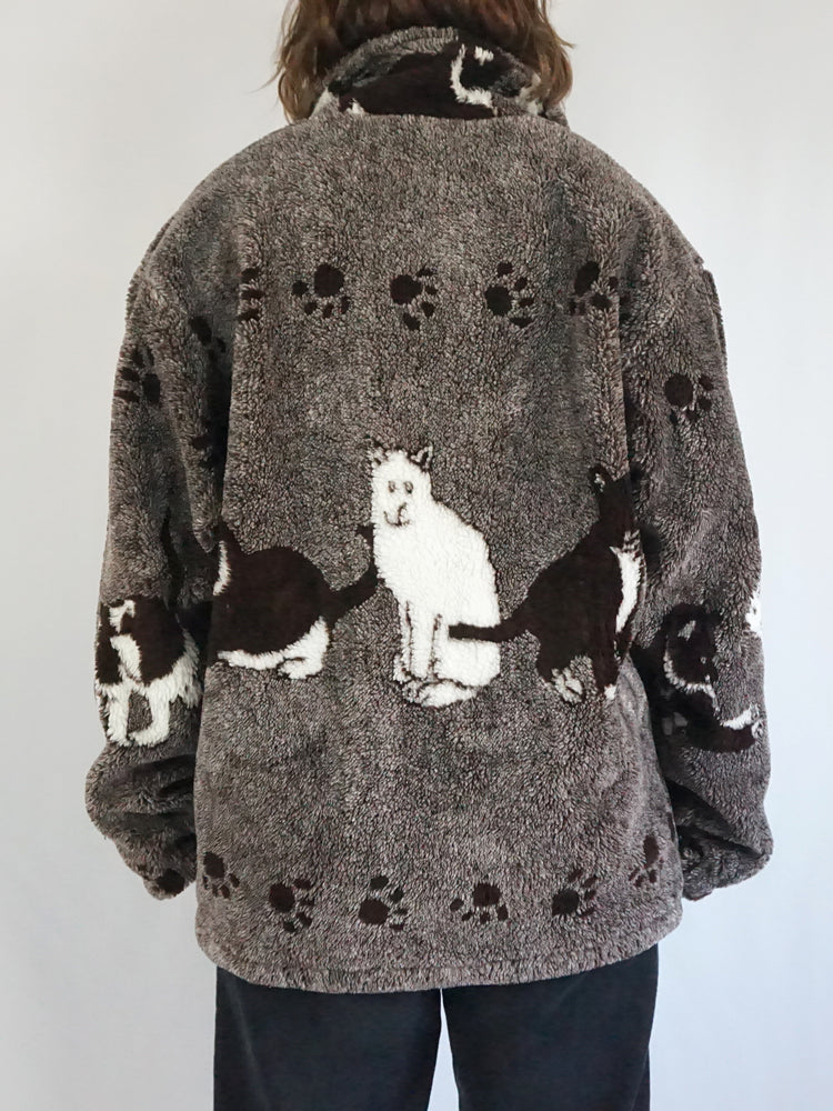 Cat Patterned Fleece - XL