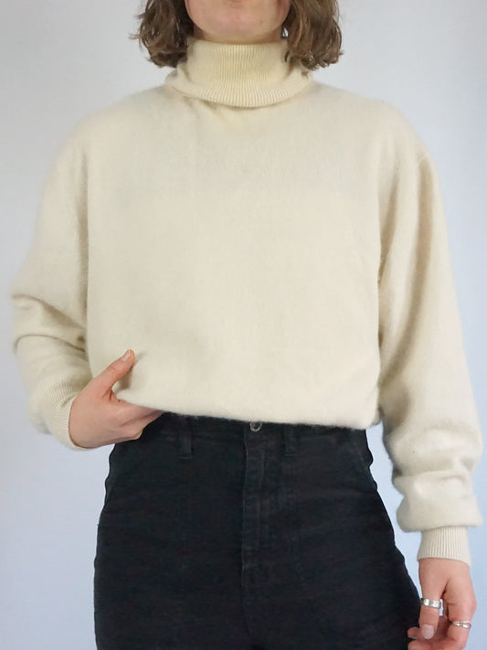 Pure Cashmere Turtleneck Jumper - L