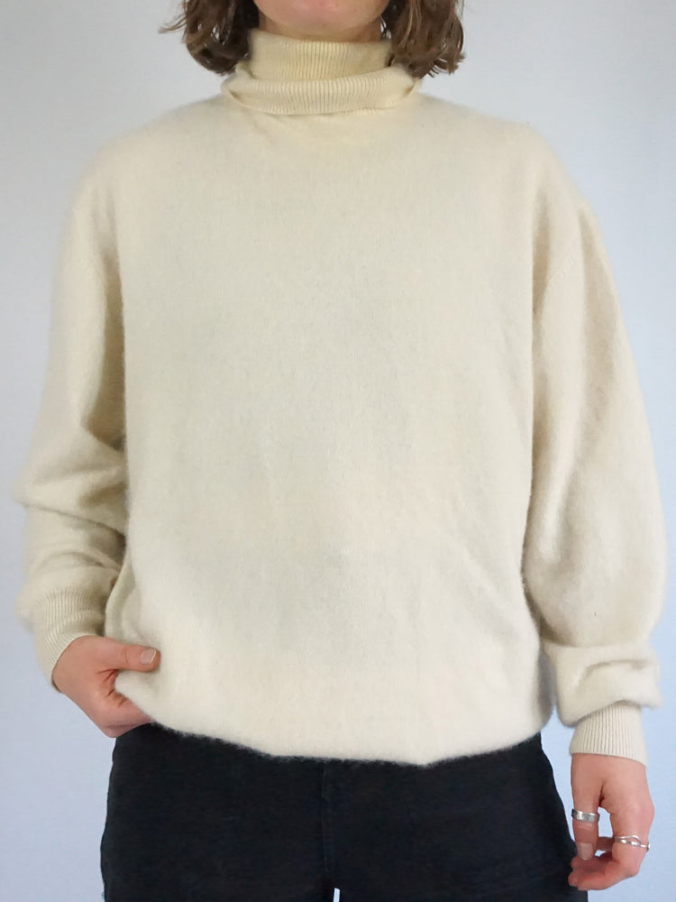 Pure Cashmere Turtleneck Jumper - L