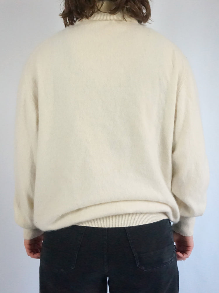 Pure Cashmere Turtleneck Jumper - L