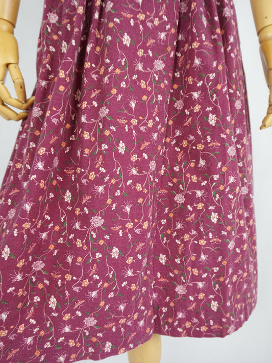 70s Laura Ashley Wrap Skirt - 24"