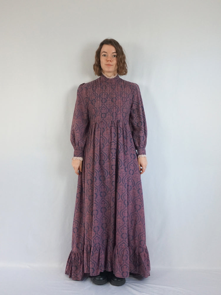 Laura Ashley Rare Patterned Maxi Dress - M/L