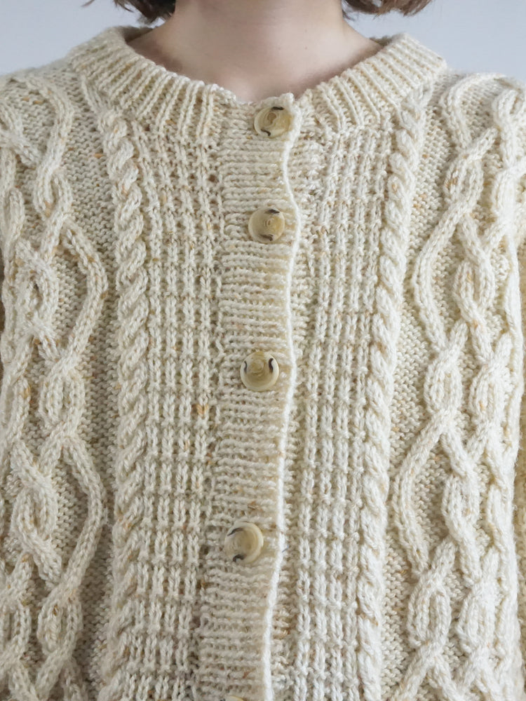 Speckled Aran Cardigan - XL