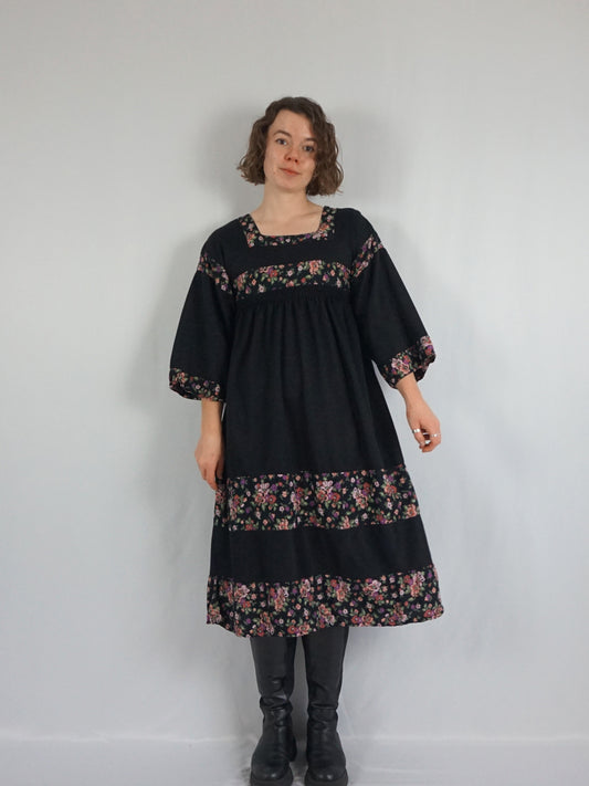 Kadix Tiered Midi Dress - S