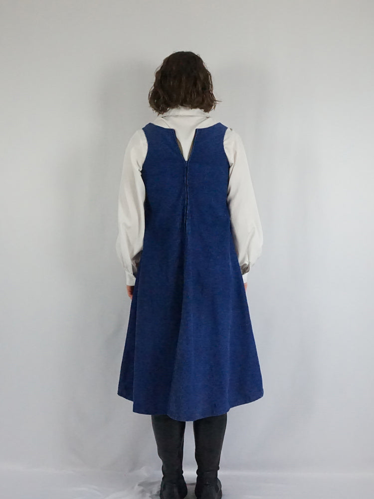 Laura Ashley Corduroy Pinafore Dress - S