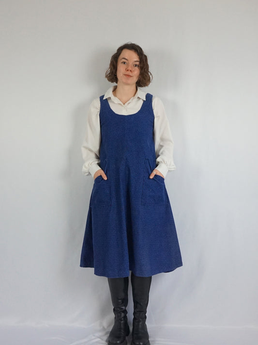Laura Ashley Corduroy Pinafore Dress - S